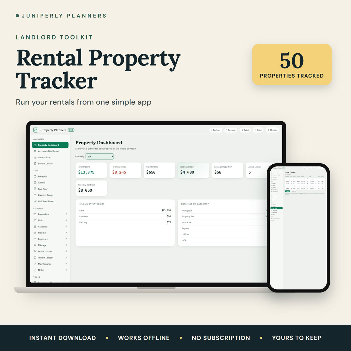 Rental Property Tracker - overview