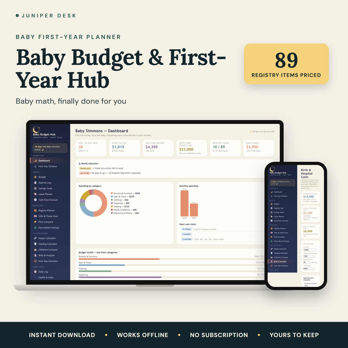 Baby Budget & First-Year Hub - overview