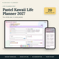 Pastel Kawaii Life Planner 2027 - overview