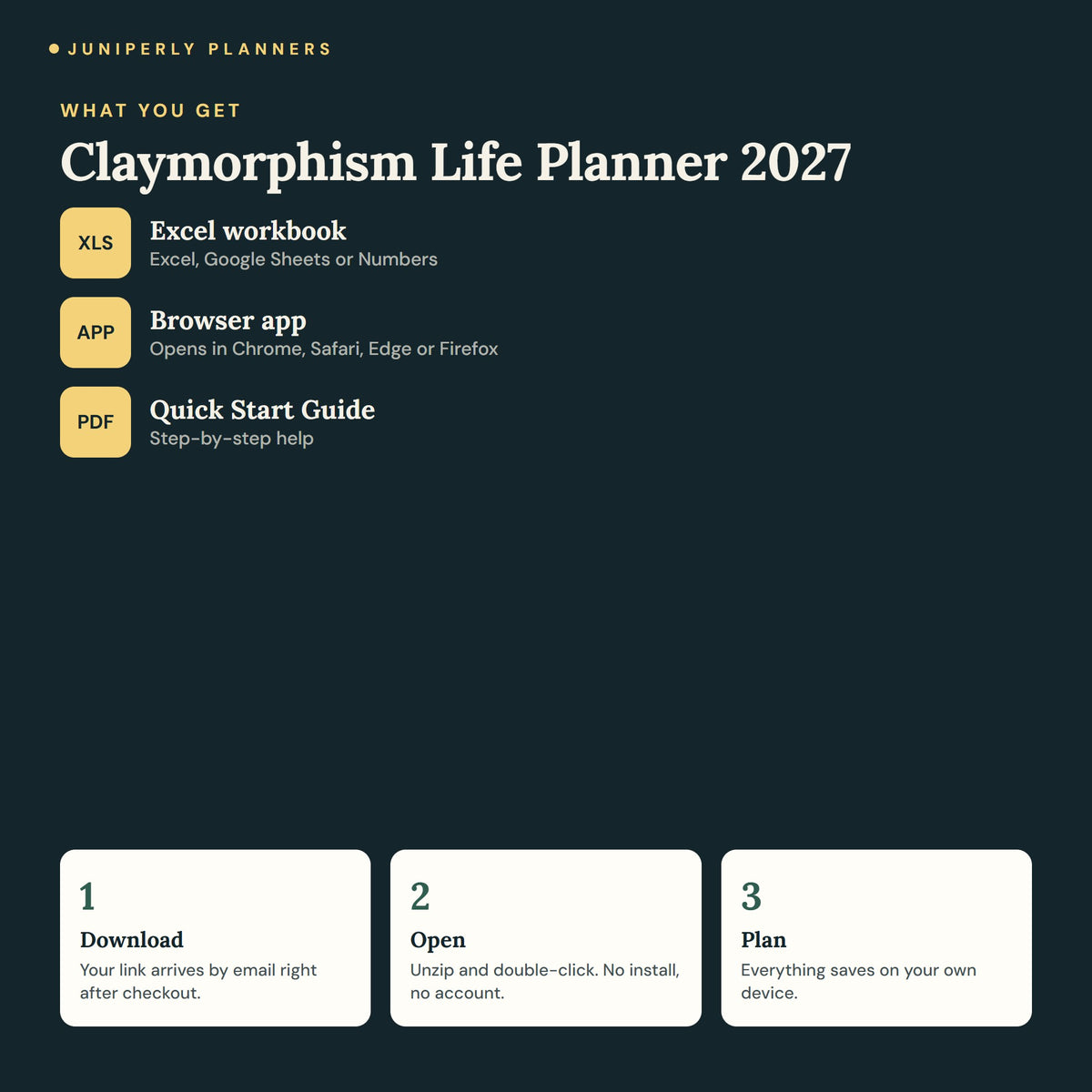 Claymorphism Life Planner 2027 - what you get