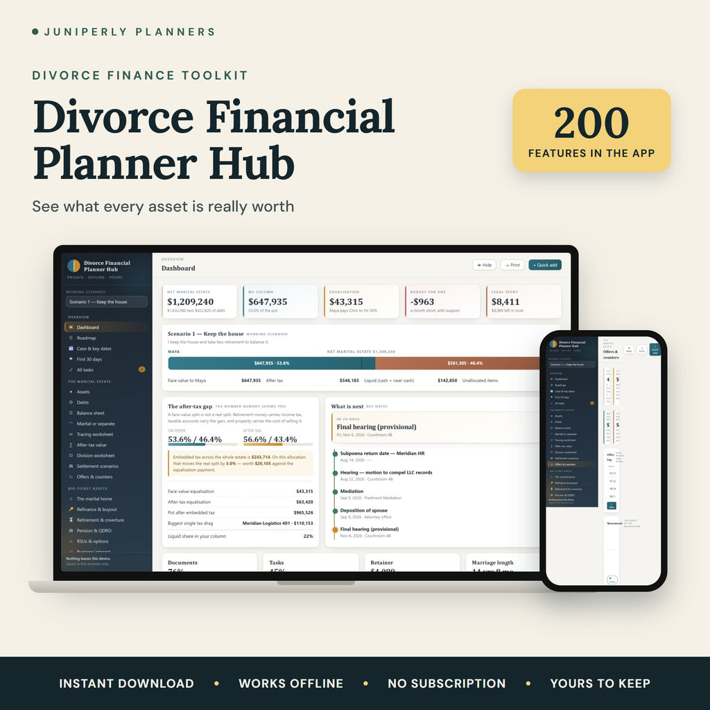 Divorce Financial Planner Hub - overview