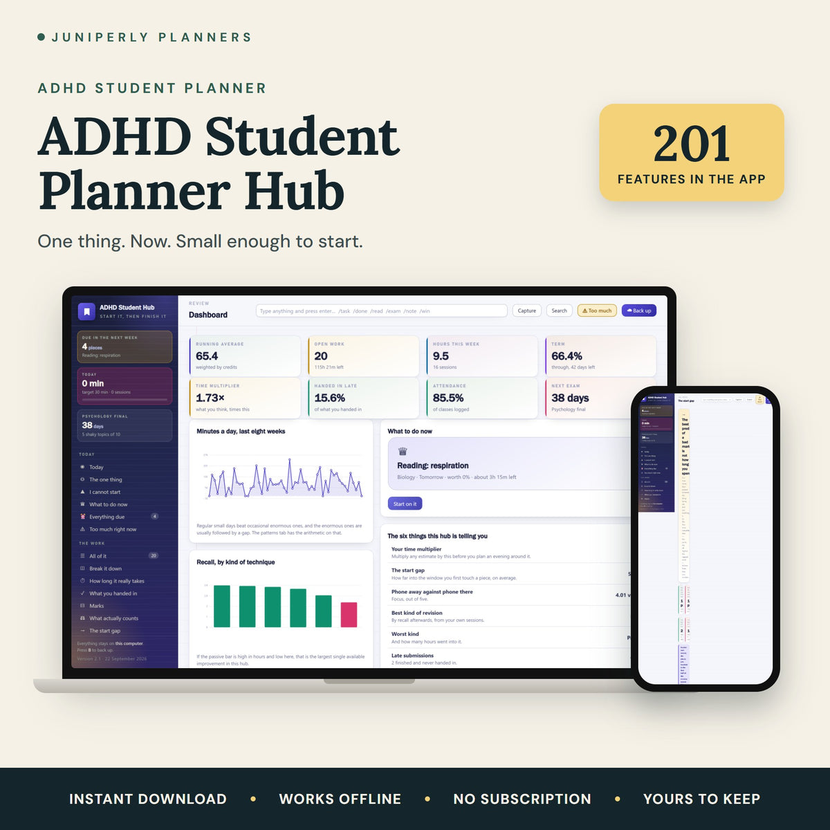 ADHD Student Planner Hub - overview
