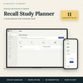 Recall Study Planner - overview