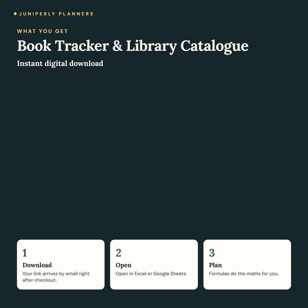 Book Tracker & Library Catalogue - what you get
