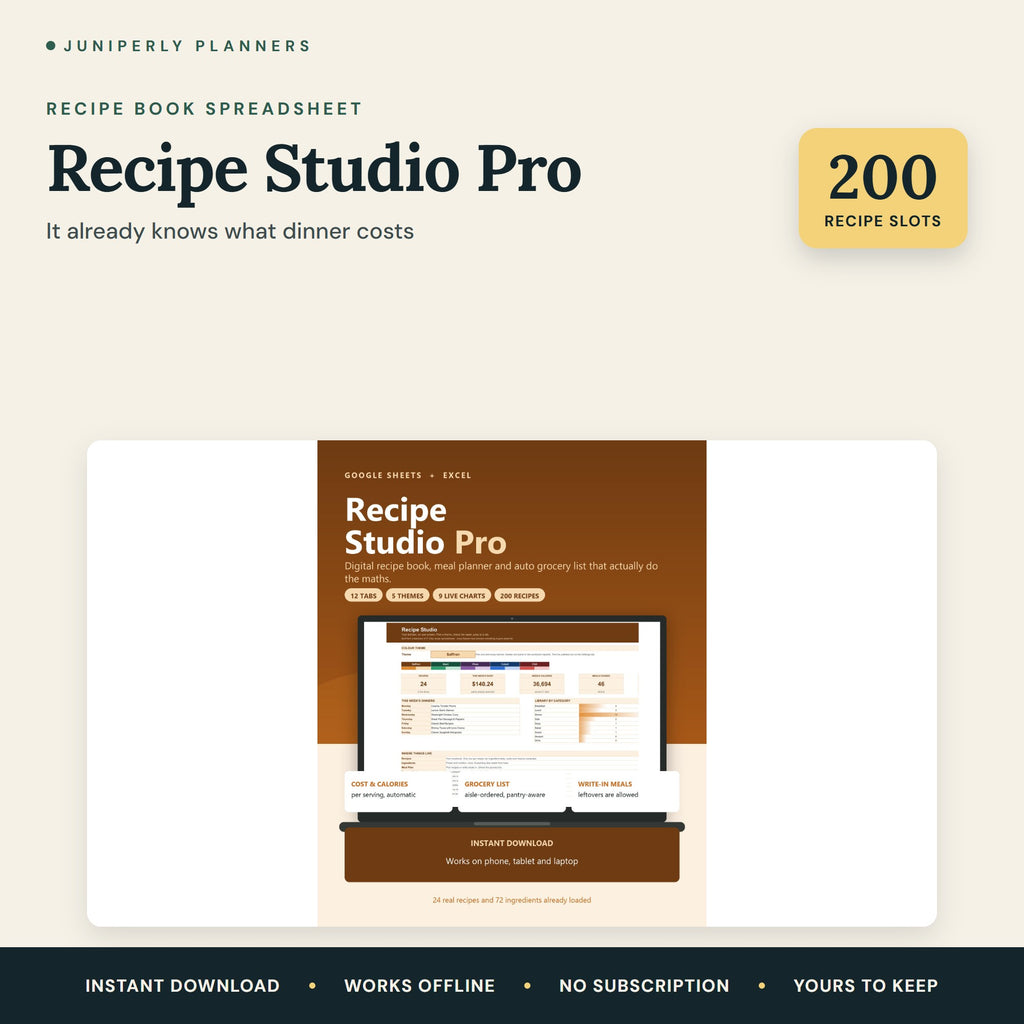Recipe Studio Pro - overview