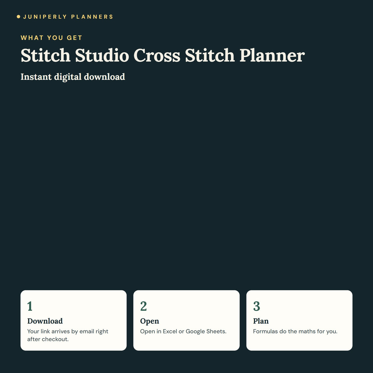 Stitch Studio Cross Stitch Planner - what you get